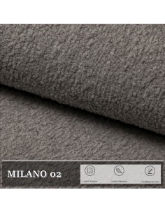 Bouclé Kuschelweich Premium, Milano Aschgrau Polsterstoff Teddystoff Nähstoffe Möbelstoffe Dekostoffe Handwerken UV-beständig
