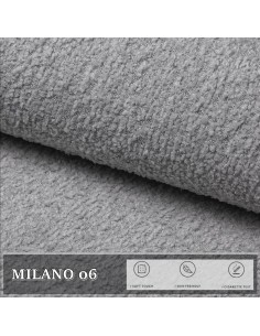 Bouclé Kuschelweich Premium, Milano Stahl Polsterstoff Teddystoff Nähstoffe Möbelstoffe Dekostoffe Handwerken UV-beständig