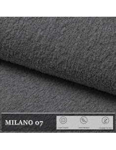 Bouclé Kuschelweich Premium, Milano Grau Polsterstoff Teddystoff Nähstoffe Möbelstoffe Dekostoffe Handwerken UV-beständig