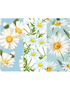 Heko Panels Stoff Panel Wasserdicht Mit 3 Mustern Canvas-Stoff Polyester Stoff Zum Nähen - Blumentmuster