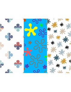 Heko Panels Stoff Panel Wasserdicht Mit 3 Mustern Canvas-Stoff Polyester Stoff Zum Nähen - Abstraktion