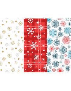 Heko Panels Stoff Panel Wasserdicht Mit 3 Mustern Canvas-Stoff Polyester Stoff Zum Nähen - Weihnachten