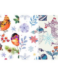 Heko Panels Stoff Panel Wasserdicht Mit 3 Mustern Canvas-Stoff Polyester Stoff Zum Nähen - Weihnachten