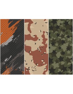 Heko Panels Stoff Panel Wasserdicht Mit 3 Mustern Canvas-Stoff Polyester Stoff Zum Nähen - Camouflage