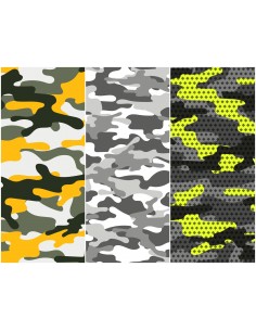 Heko Panels Stoff Panel Wasserdicht Mit 3 Mustern Canvas-Stoff Polyester Stoff Zum Nähen - Camouflage