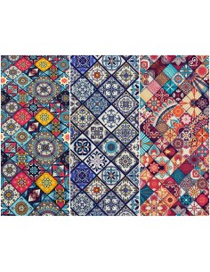 Heko Panels Stoff Panel Wasserdicht Mit 3 Mustern Canvas-Stoff Polyester Stoff Zum Nähen - Dekorativ