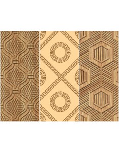 Heko Panels Stoff Panel Wasserdicht Mit 3 Mustern Canvas-Stoff Polyester Stoff Zum Nähen - Dekorativ