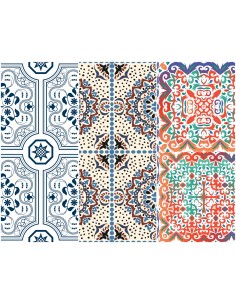 Heko Panels Stoff Panel Wasserdicht Mit 3 Mustern Canvas-Stoff Polyester Stoff Zum Nähen - Dekorativ