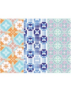 Heko Panels Stoff Panel Wasserdicht Mit 3 Mustern Canvas-Stoff Polyester Stoff Zum Nähen - Dekorativ