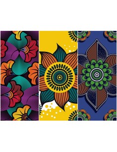 Heko Panels Stoff Panel Wasserdicht Mit 3 Mustern Canvas-Stoff Polyester Stoff Zum Nähen - Dekorativ