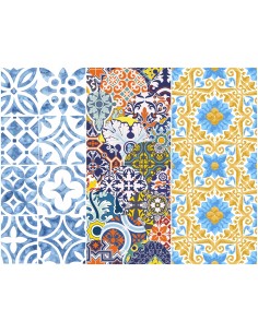 Heko Panels Stoff Panel Wasserdicht Mit 3 Mustern Canvas-Stoff Polyester Stoff Zum Nähen - Dekorativ