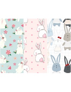 Heko Panels Stoff Panel Wasserdicht Mit 3 Mustern Canvas-Stoff Polyester Stoff Zum Nähen - Kinder