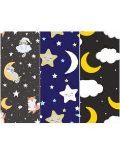 Heko Panels Stoff Panel Wasserdicht Mit 3 Mustern Canvas-Stoff Polyester Stoff Zum Nähen - Kinder