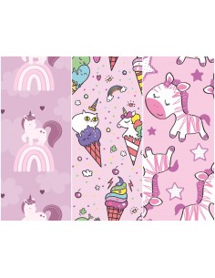 Heko Panels Stoff Panel Wasserdicht Mit 3 Mustern Canvas-Stoff Polyester Stoff Zum Nähen - Kinder