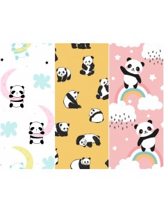 Heko Panels Stoff Panel Wasserdicht Mit 3 Mustern Canvas-Stoff Polyester Stoff Zum Nähen - Kinder