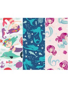 Heko Panels Stoff Panel Wasserdicht Mit 3 Mustern Canvas-Stoff Polyester Stoff Zum Nähen - Kinder