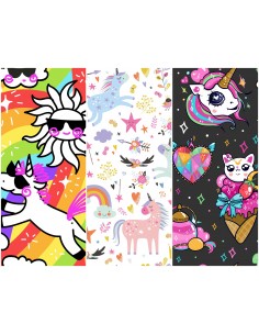 Heko Panels Stoff Panel Wasserdicht Mit 3 Mustern Canvas-Stoff Polyester Stoff Zum Nähen - Kinder