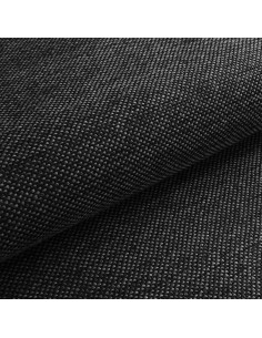 Strukturstoff Webstoff CAPRI - Grau Schwarz