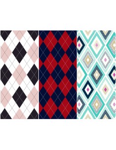 Heko Panels Stoff Panel Wasserdicht Mit 3 Mustern Canvas-Stoff Polyester Stoff Zum Nähen - Kinder