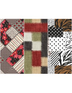 Heko Panels Stoff Panel Wasserdicht Mit 3 Mustern Canvas-Stoff Polyester Stoff Zum Nähen - Kinder