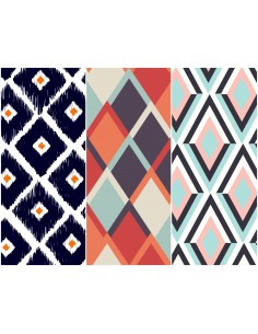 Heko Panels Stoff Panel Wasserdicht Mit 3 Mustern Canvas-Stoff Polyester Stoff Zum Nähen - Kinder