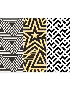 Heko Panels Stoff Panel Wasserdicht Mit 3 Mustern Canvas-Stoff Polyester Stoff Zum Nähen - Kinder