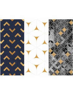 Heko Panels Stoff Panel Wasserdicht Mit 3 Mustern Canvas-Stoff Polyester Stoff Zum Nähen - Kinder