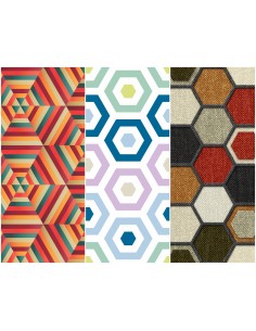 Heko Panels Stoff Panel Wasserdicht Mit 3 Mustern Canvas-Stoff Polyester Stoff Zum Nähen - Kinder