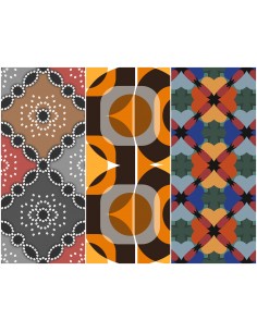 Heko Panels Stoff Panel Wasserdicht Mit 3 Mustern Canvas-Stoff Polyester Stoff Zum Nähen - Kinder