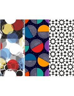 Heko Panels Stoff Panel Wasserdicht Mit 3 Mustern Canvas-Stoff Polyester Stoff Zum Nähen - Kinder