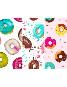 Heko Panels Stoff Panel Wasserdicht Mit 3 Mustern Canvas-Stoff Polyester Stoff Zum Nähen - Food