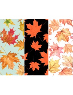 Heko Panels Stoff Panel Wasserdicht Mit 3 Mustern Canvas-Stoff Polyester Stoff Zum Nähen - Herbst