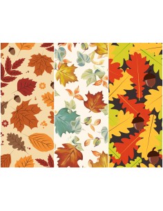 Heko Panels Stoff Panel Wasserdicht Mit 3 Mustern Canvas-Stoff Polyester Stoff Zum Nähen - Herbst