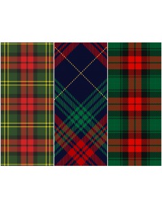 Heko Panels Stoff Panel Wasserdicht Mit 3 Mustern Canvas-Stoff Polyester Stoff Zum Nähen - Kariert