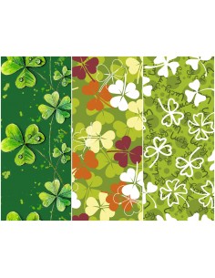 Heko Panels Stoff Panel Wasserdicht Mit 3 Mustern Canvas-Stoff Polyester Stoff Zum Nähen - Blätter