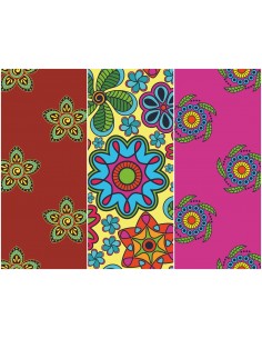 Heko Panels Stoff Panel Wasserdicht Mit 3 Mustern Canvas-Stoff Polyester Stoff Zum Nähen - Orientalisch