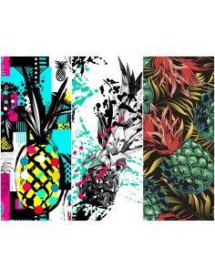 Heko Panels Stoff Panel Wasserdicht Mit 3 Mustern Canvas-Stoff Polyester Stoff Zum Nähen - Frucht