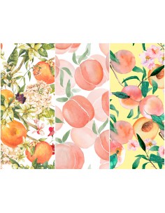 Heko Panels Stoff Panel Wasserdicht Mit 3 Mustern Canvas-Stoff Polyester Stoff Zum Nähen - Frucht