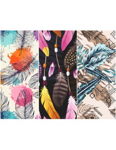 Heko Panels Stoff Panel Wasserdicht Mit 3 Mustern Canvas-Stoff Polyester Stoff Zum Nähen - Print