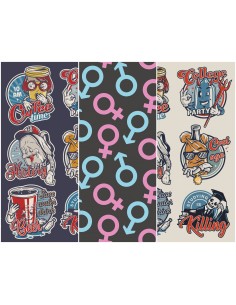 Heko Panels Stoff Panel Wasserdicht Mit 3 Mustern Canvas-Stoff Polyester Stoff Zum Nähen - Print