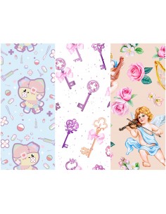 Heko Panels Stoff Panel Wasserdicht Mit 3 Mustern Canvas-Stoff Polyester Stoff Zum Nähen - Print