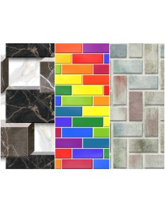 Heko Panels Stoff Panel Wasserdicht Mit 3 Mustern Canvas-Stoff Polyester Stoff Zum Nähen - Print