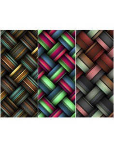 Heko Panels Stoff Panel Wasserdicht Mit 3 Mustern Canvas-Stoff Polyester Stoff Zum Nähen - Print