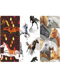Heko Panels Stoff Panel Wasserdicht Mit 3 Mustern Canvas-Stoff Polyester Stoff Zum Nähen - Tiere