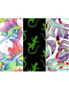 Heko Panels Stoff Panel Wasserdicht Mit 3 Mustern Canvas-Stoff Polyester Stoff Zum Nähen - Tiere