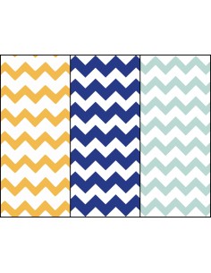 Heko Panels Stoff Panel Wasserdicht Mit 3 Mustern Canvas-Stoff Polyester Stoff Zum Nähen - Zickzack