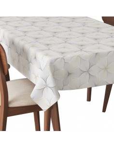 Tischdecke Abwaschbar Tischtuch Gartentischdecke Fleckschutz Wasserabweisend Tafeldecke - geometrische Blume