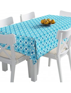 Tischdecke Abwaschbar Tischtuch Gartentischdecke Fleckschutz Wasserabweisend Tafeldecke - geometrisches Arabisch