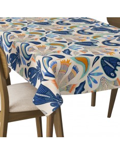 Tischdecke Abwaschbar Tischtuch Gartentischdecke Fleckschutz Wasserabweisend Tafeldecke - Ornament im Ethno-Stil