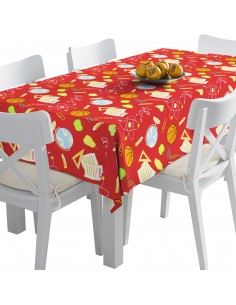 Tischdecke Abwaschbar Tischtuch Gartentischdecke Fleckschutz Wasserabweisend Tafeldecke - Schule
